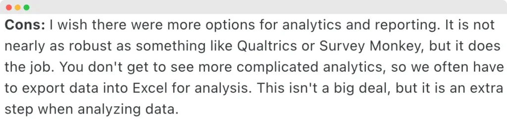 Microsoft Survey Alternatives.