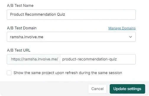 A/B Testing Interactive Lead Funnels.