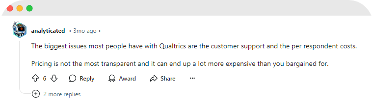 Pricing complaints.