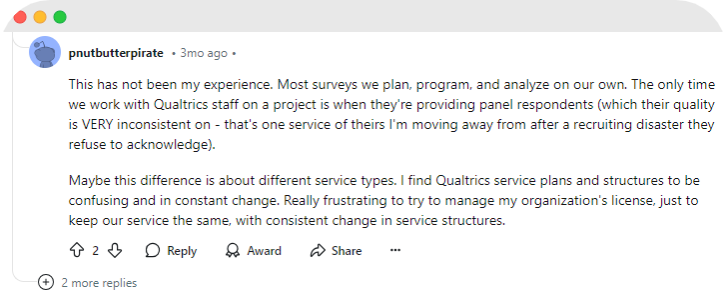 Qualtrics review: panel qualities.