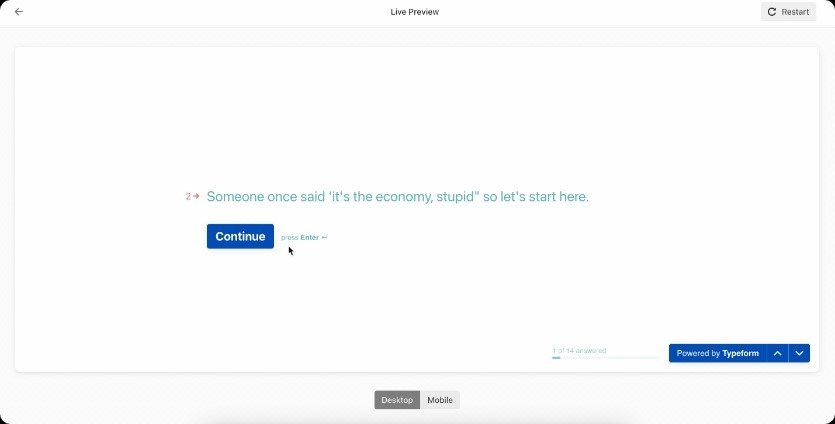 free typeform alternative.