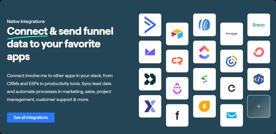 involve.me integrations.