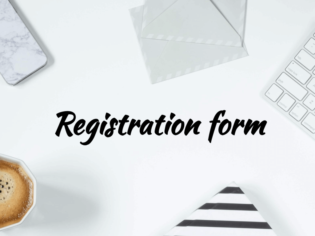 registration form.