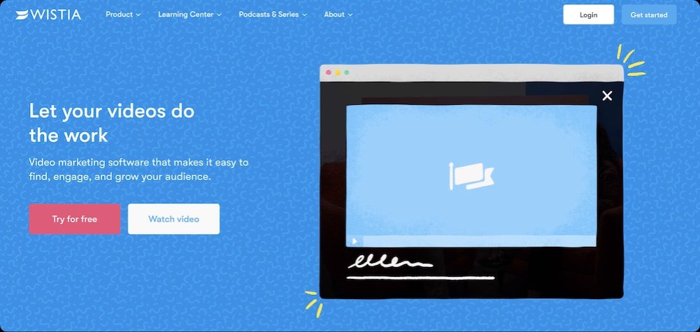 Video on Landing Page.